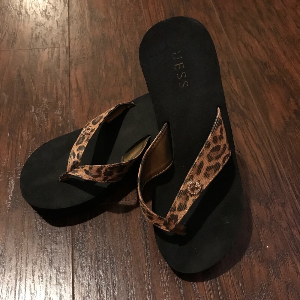 Cheetah Print Guess Sandals